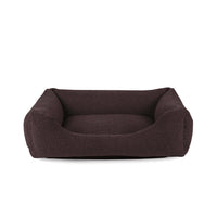 Panier orthopédique pour chien en bouclette marron, vue d'ensemble