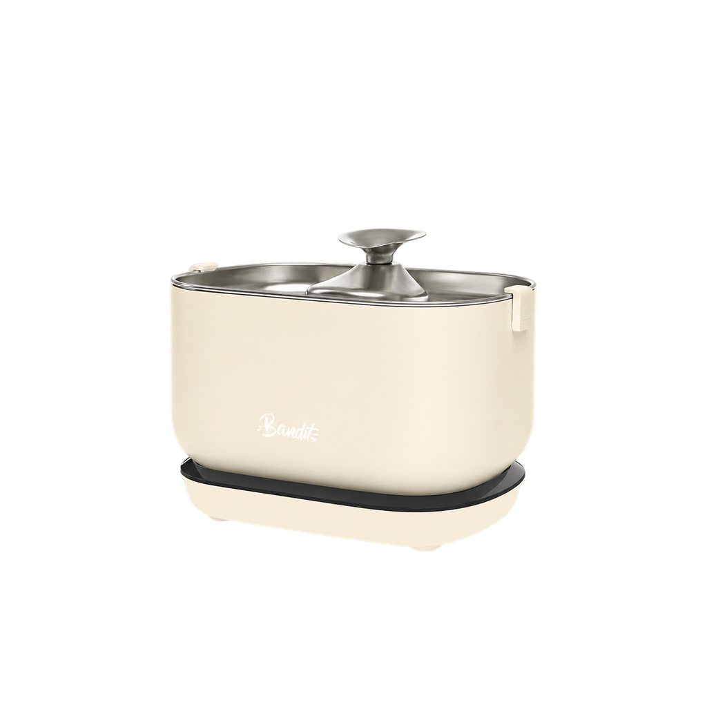 Fontaine à eau filaire  pour chat – 2,5 L, inox, détecteur de mouvement