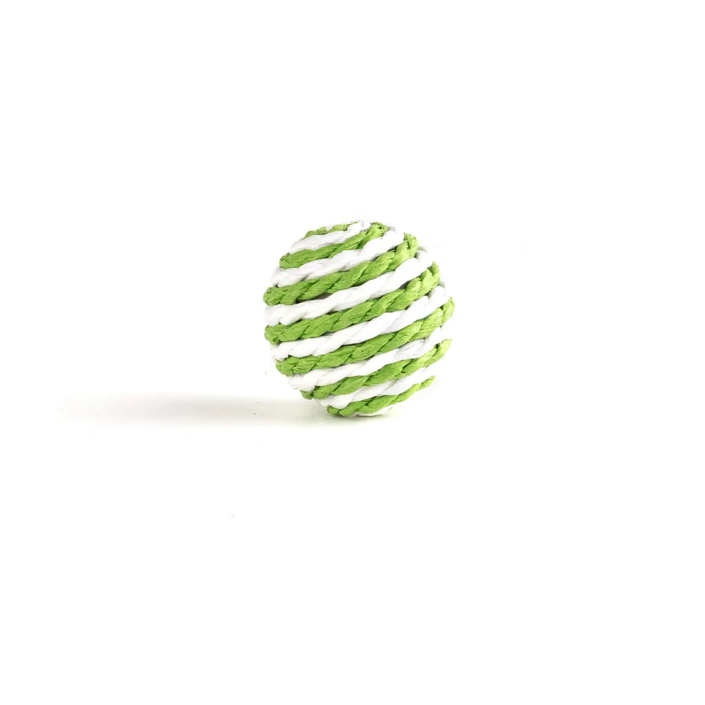Balle de jeu Fuzz Carnival Balls pour chat, coloris vert
